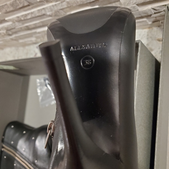 ALL SAINTS STUDDED BOOTIES - Picture 10 of 16